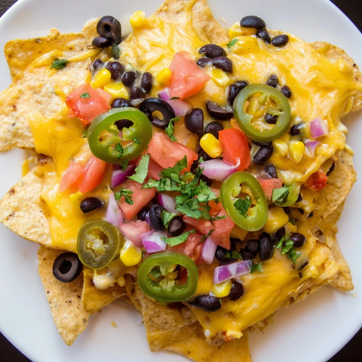 Sheet Pan Nachos with bubbly, melted cheese, warm from the oven, offering a delightful Tex-Mex flavor.