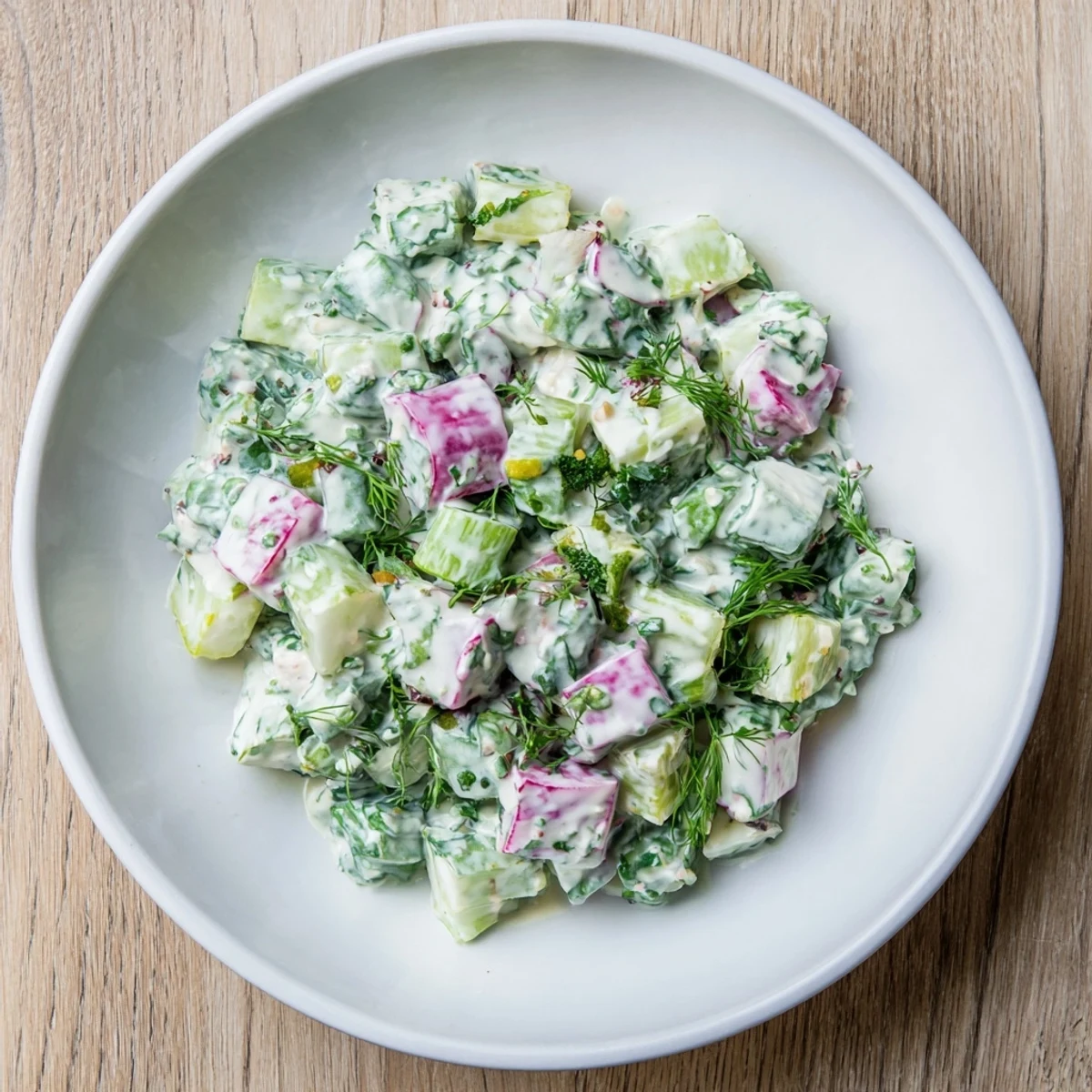 Enjoy a cool and flavorful bite of homemade Green Goddess Cabbage Dip, perfect for a party.