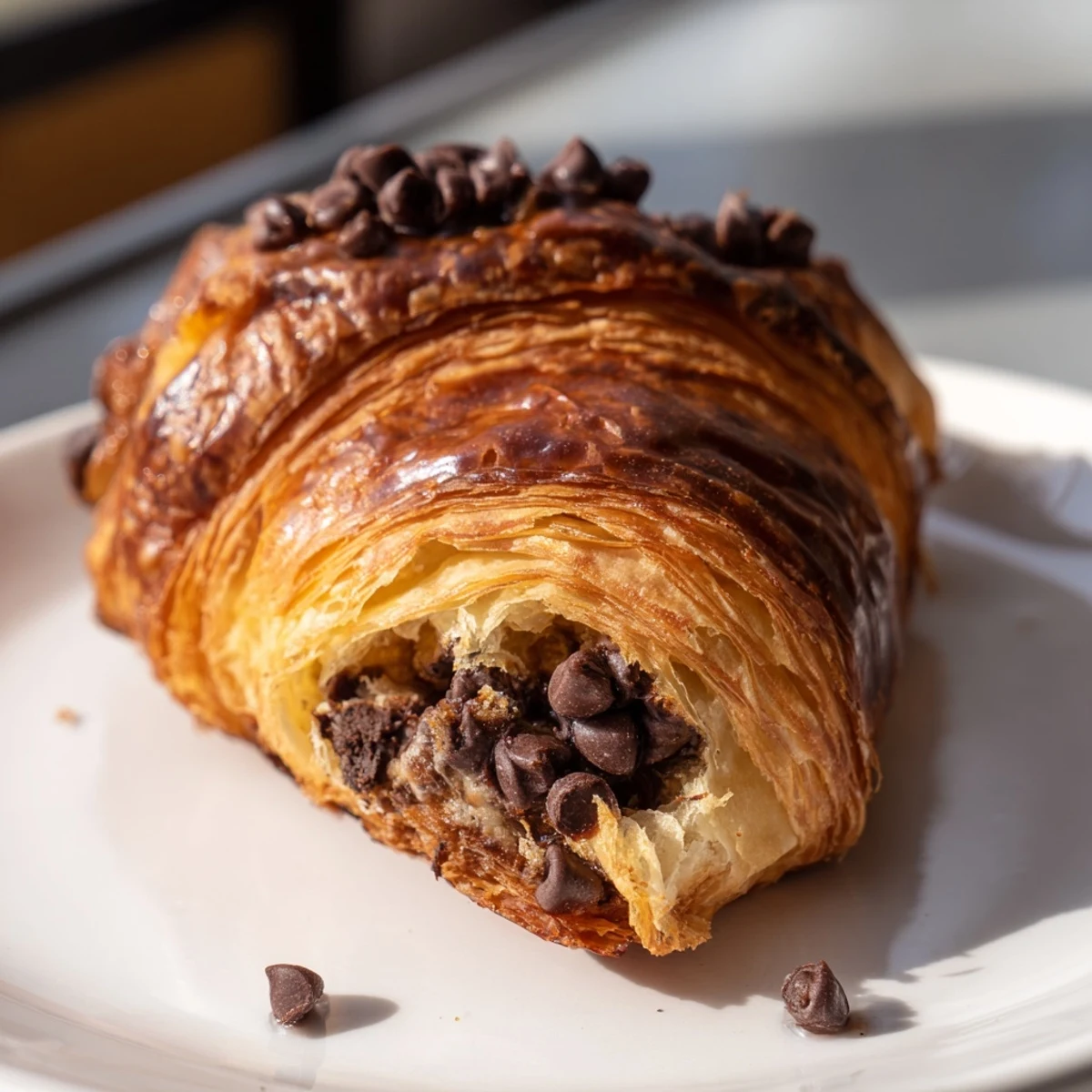 Warm and decadent Chocolate Cookie Croissants, perfect for a sweet breakfast or delightful dessert.
