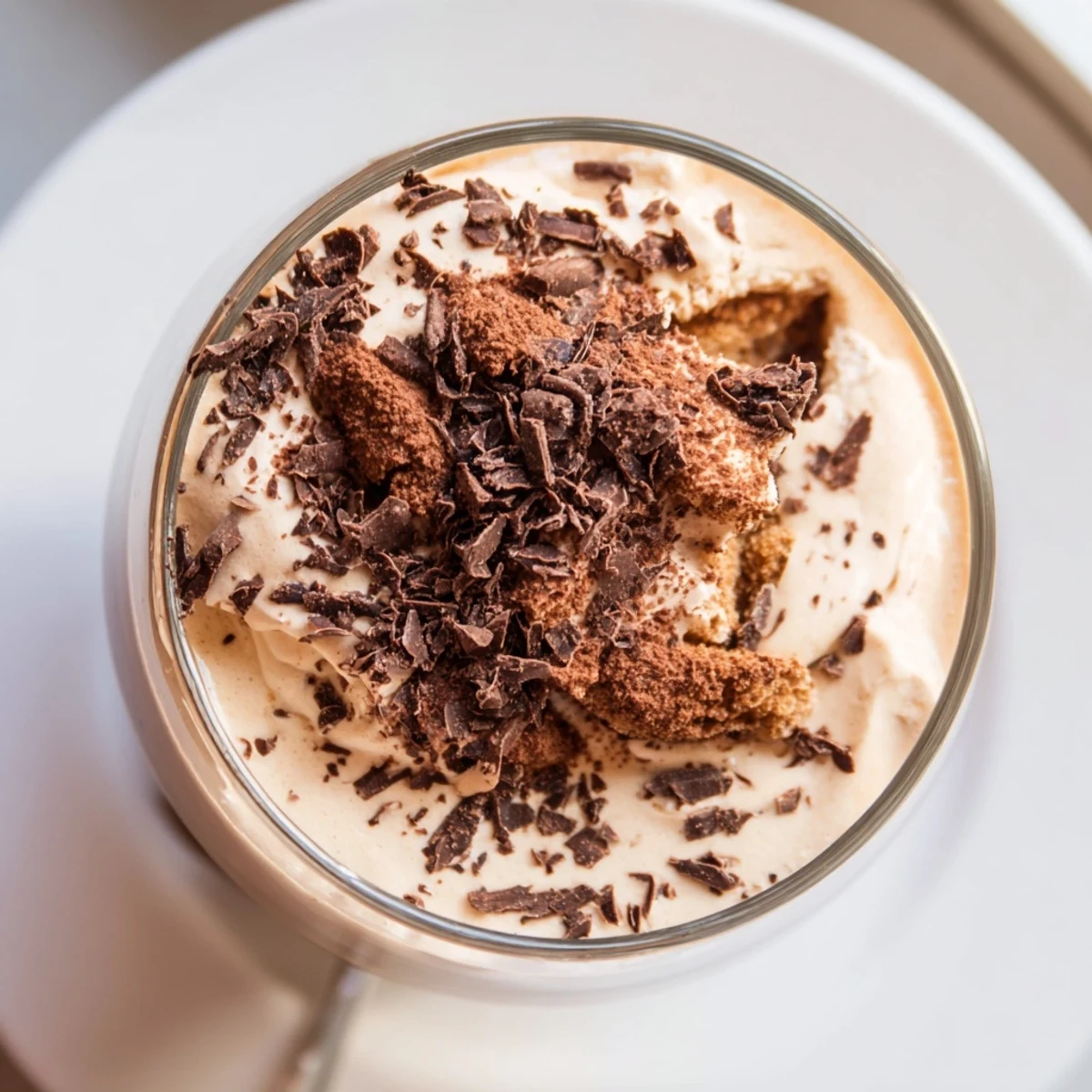 Steaming Tiramisu Latte garnished with cocoa powder; imagine the sweet, layered Italian flavors in a mug.