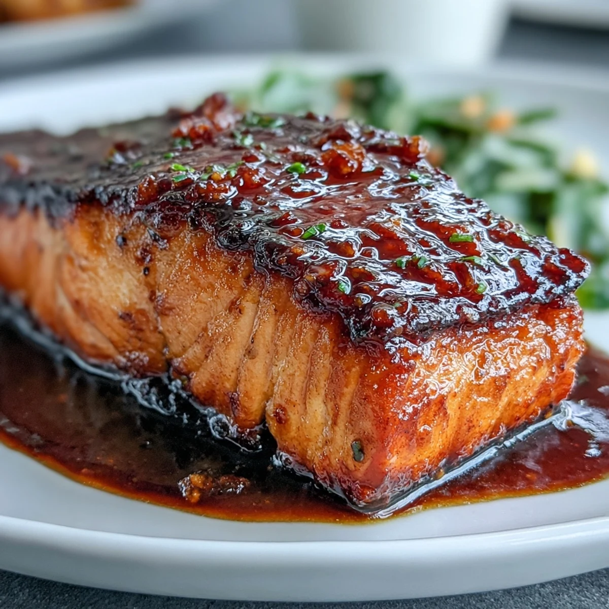Savory miso salmon dish with wilted spinach, a quick and healthy weeknight meal.