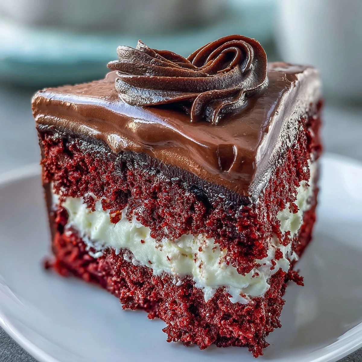 Red Betty Boop Heart Cake stands tall with smooth white frosting and a glossy dark chocolate character, ready for birthday celebrations or retro-themed dessert parties.