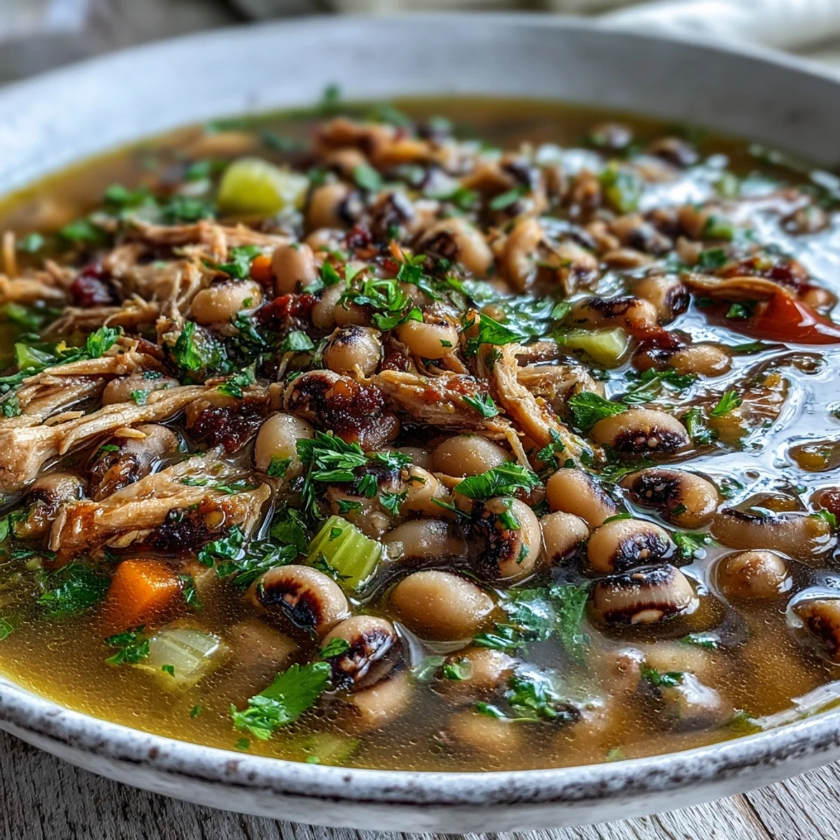 Black-Eyed Peas With Smoked Turkey