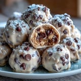 Creamy peanut butter and Greek yogurt bites swirled with honey and vanilla, frozen for a refreshing snack.  