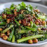 Crunchy Celery Peanut Salad with Soy Ginger Dressing, vibrant with crisp celery and roasted peanuts, drizzled with zesty soy ginger dressing.  