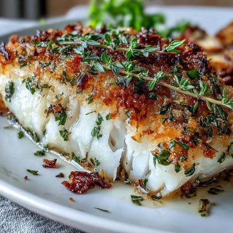 Baked lemon herb cod with sheet pan asparagus and cherry tomatoes, a healthy Mediterranean-inspired dinner ready in under 30 minutes.