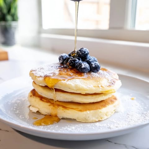 Light Fluffy Ricotta Pancakes