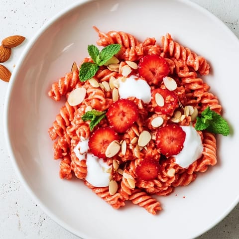 Sweet Strawberry Yogurt Pasta