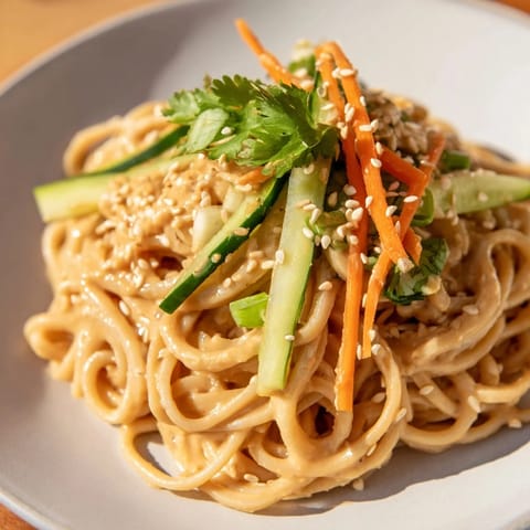Cold Sesame Noodles Dish
