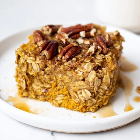 Pumpkin Spice Baked Oats