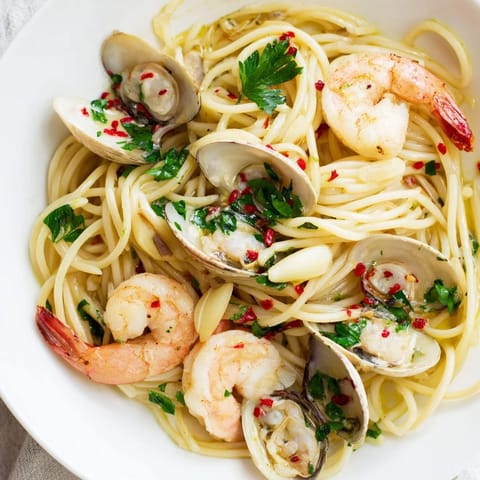 Seafood Pasta Aglio e Olio