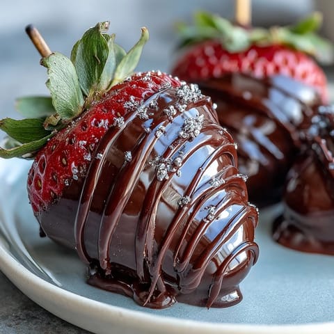 Valentine chocolate-covered strawberries