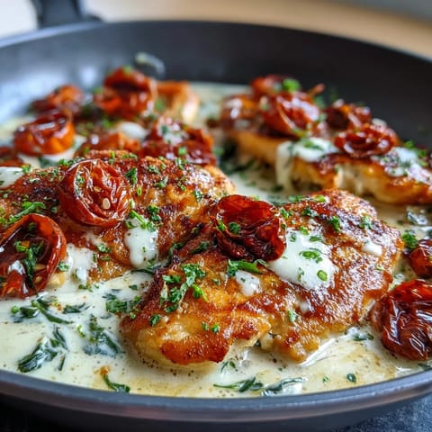 Creamy Tuscan Chicken Skillet