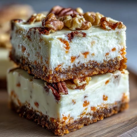 Carrot Cake Cheesecake Bars