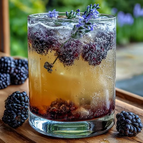 Blackberry Lavender Lemonade Fizz