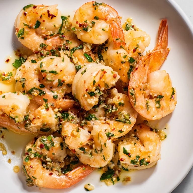 Fragrant 15-Minute Garlic Shrimp Scampi, with garlic and lemon melding deliciously with the shrimp.