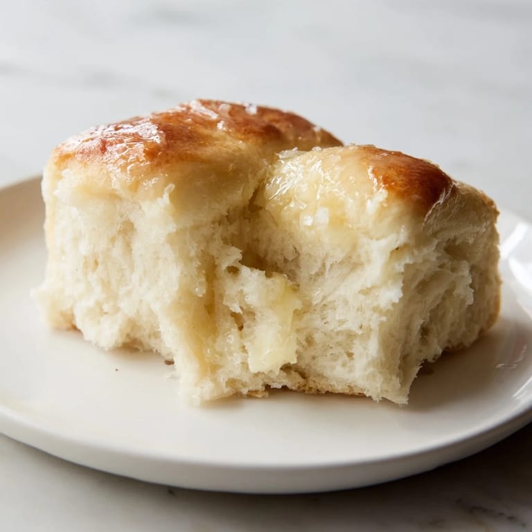 Fluffy and tender Quick-Rise Dinner Rolls; homemade, baked to a beautiful golden brown color.