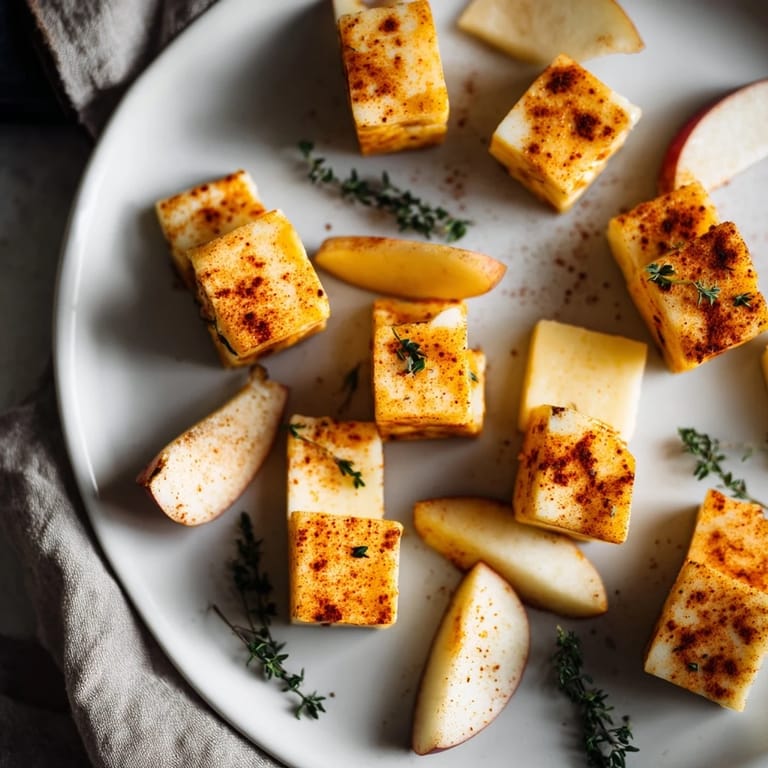 Beautifully arranged platter with The Autumn Ember recipe, a stunning fall cheese and apple display.