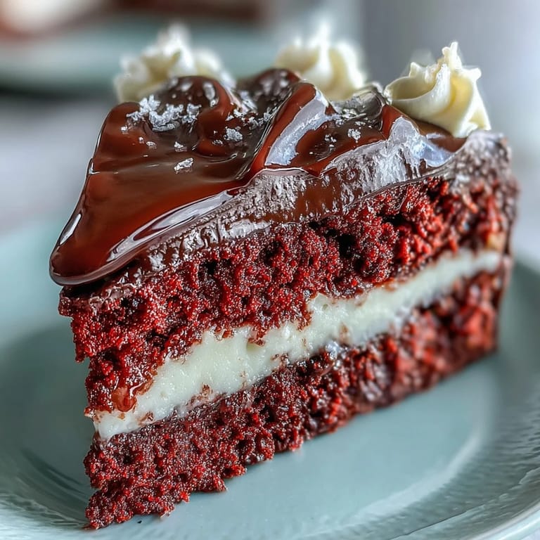 Homemade Red Betty Boop Heart Cake shows a vibrant heart shape, sweet-tangy cream cheese swirls, and a striking dark chocolate accent for a playful vintage look.