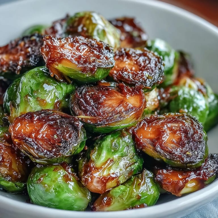 Sticky-sweet Irresistible Orange Maple Glazed Brussels Sprouts tossed with fresh orange zest and garlic glaze.