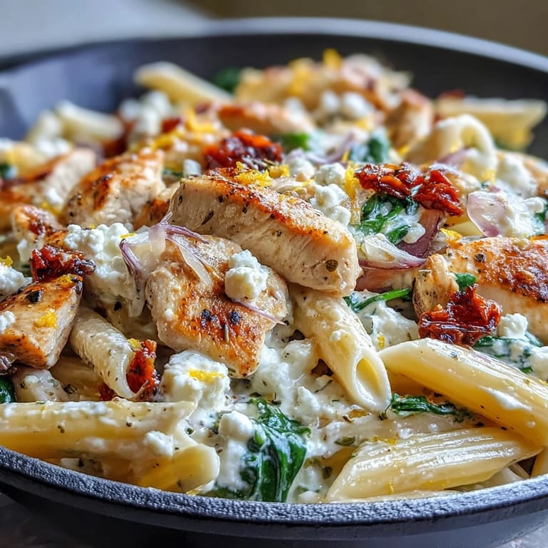 Spinach and bright lemon zest add fresh Mediterranean flavor to this easy one-skillet dinner. 