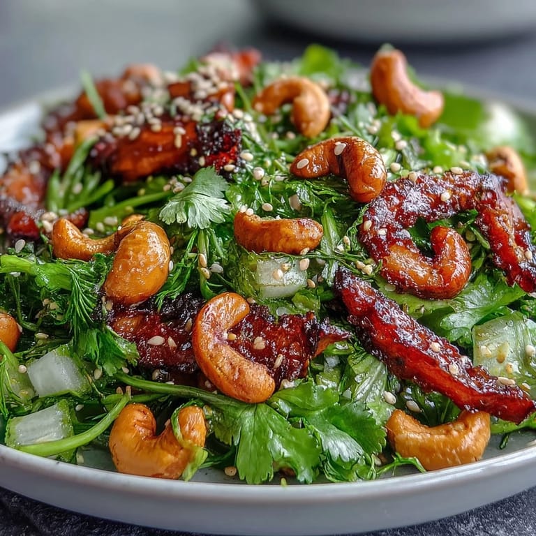Asian-inspired Crunchy Celery Peanut Salad, colorful and crunchy, tossed in a tangy soy ginger dressing for a refreshing side.  