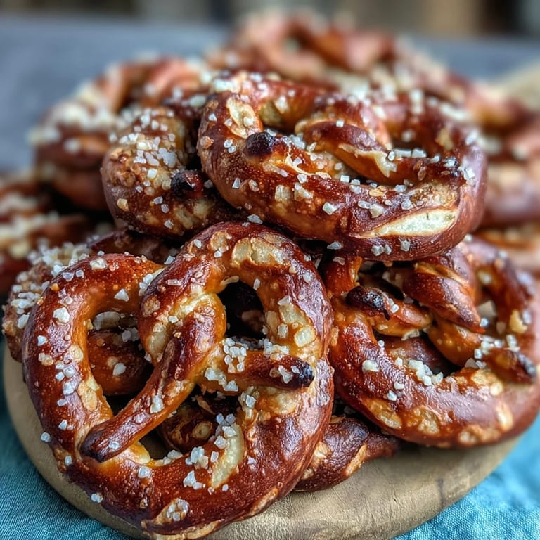 A festive Game Day Baseball Snack Board with Pretzels and Dips, featuring an array of pretzel varieties, creamy beer cheese, and crunchy pickles arranged for easy sharing.