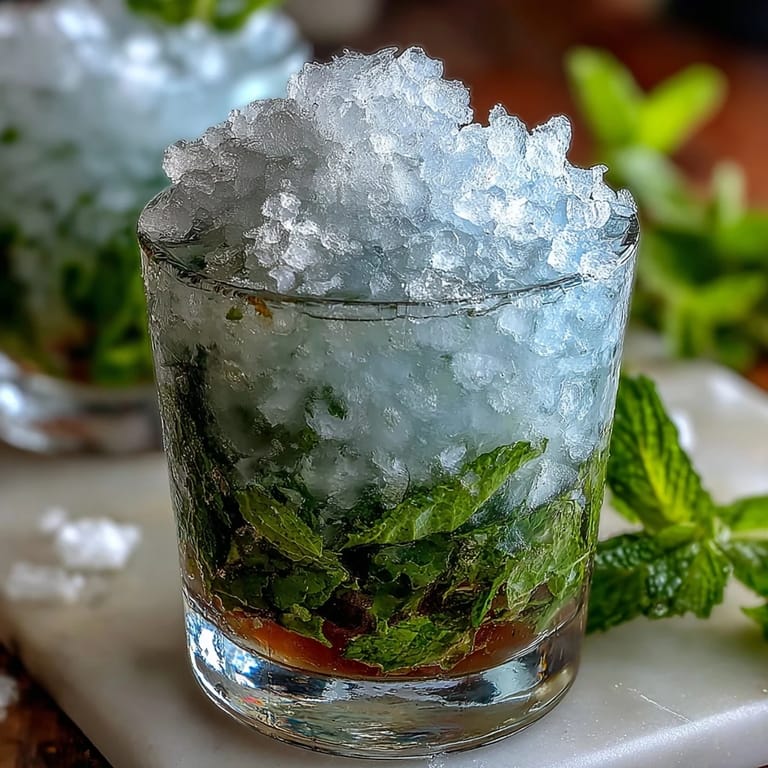 Vibrant Kentucky Derby Mint Julep Mocktail with Fresh Mint, featuring sparkling soda, lemon juice, and a generous bouquet of aromatic mint leaves.