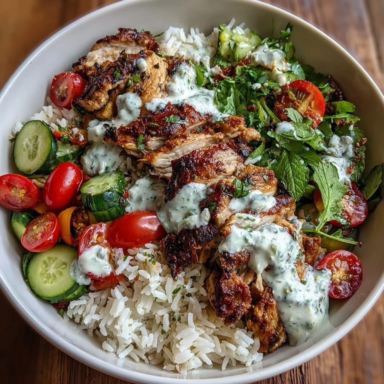 Generously portioned Middle Eastern Shawarma Bowl, a wholesome and savory meal.
