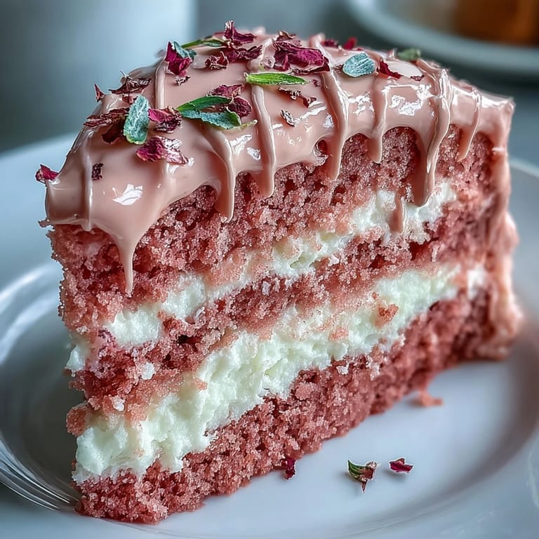 Blush-pink Bridal Shower Rosé Velvet Cake, beautifully frosted, ready to impress.